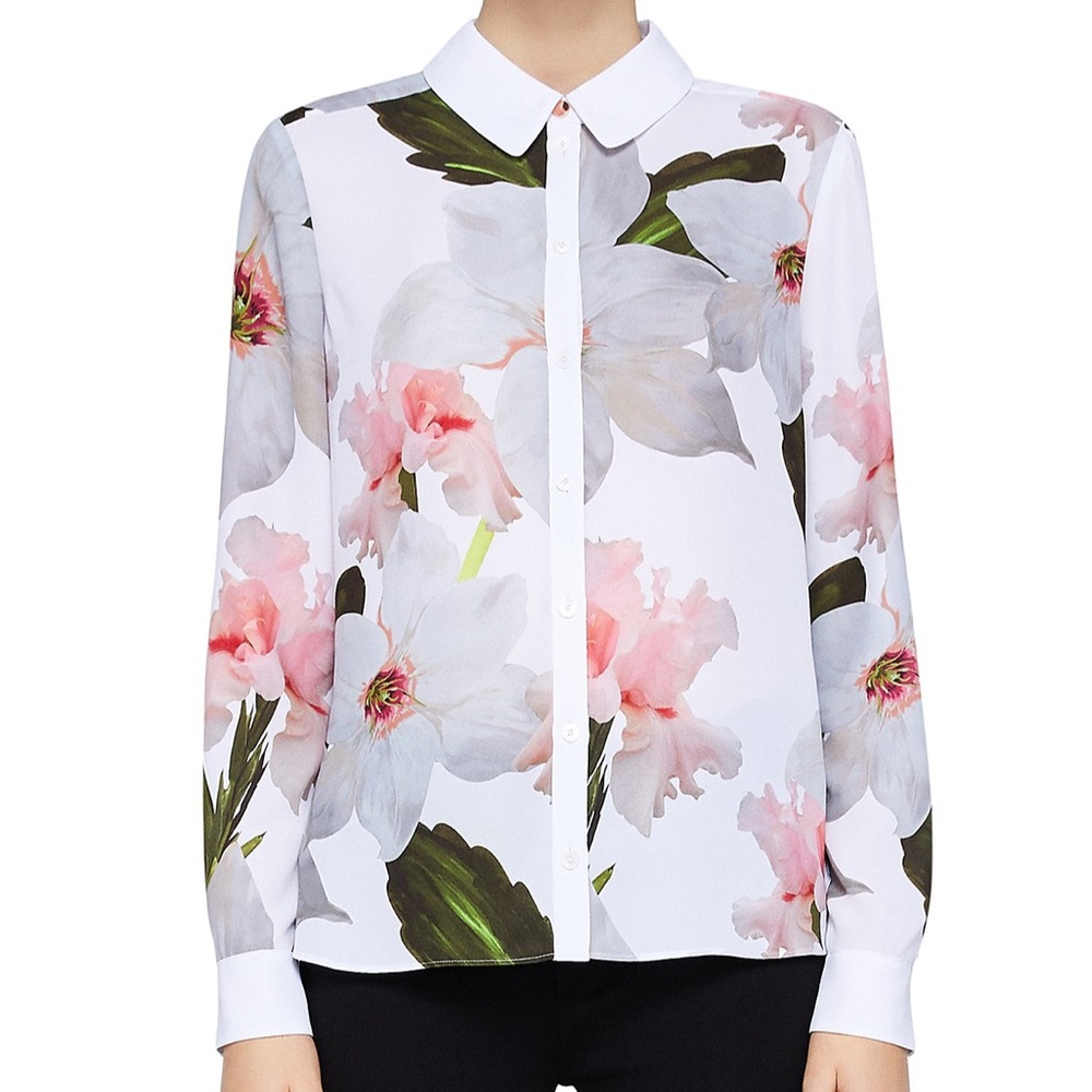Ted Baker London Gwena Floral Button Down Shirt